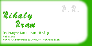 mihaly uram business card